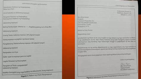liham pangnegosyo|Aralin 5: Manwal, Liham Pangnegosyo, at Memorandum .